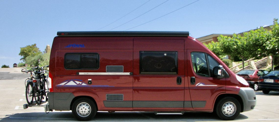 De buscamper onderweg in Spanje