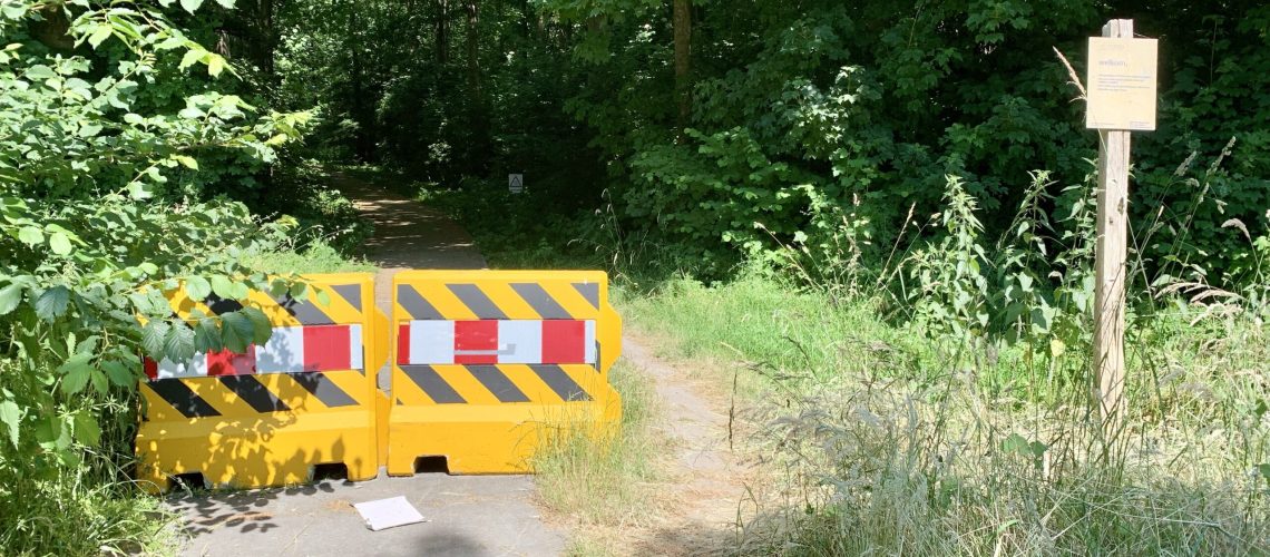 mooi fietspad is drama